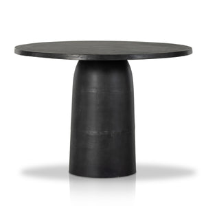 Basil Outdoor Dining Table 42" in Aged Grey