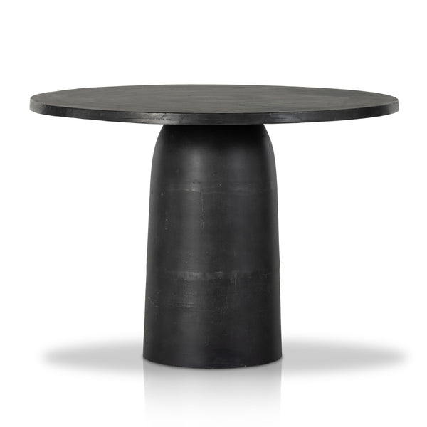 Basil Outdoor Dining Table 42" in Aged Grey