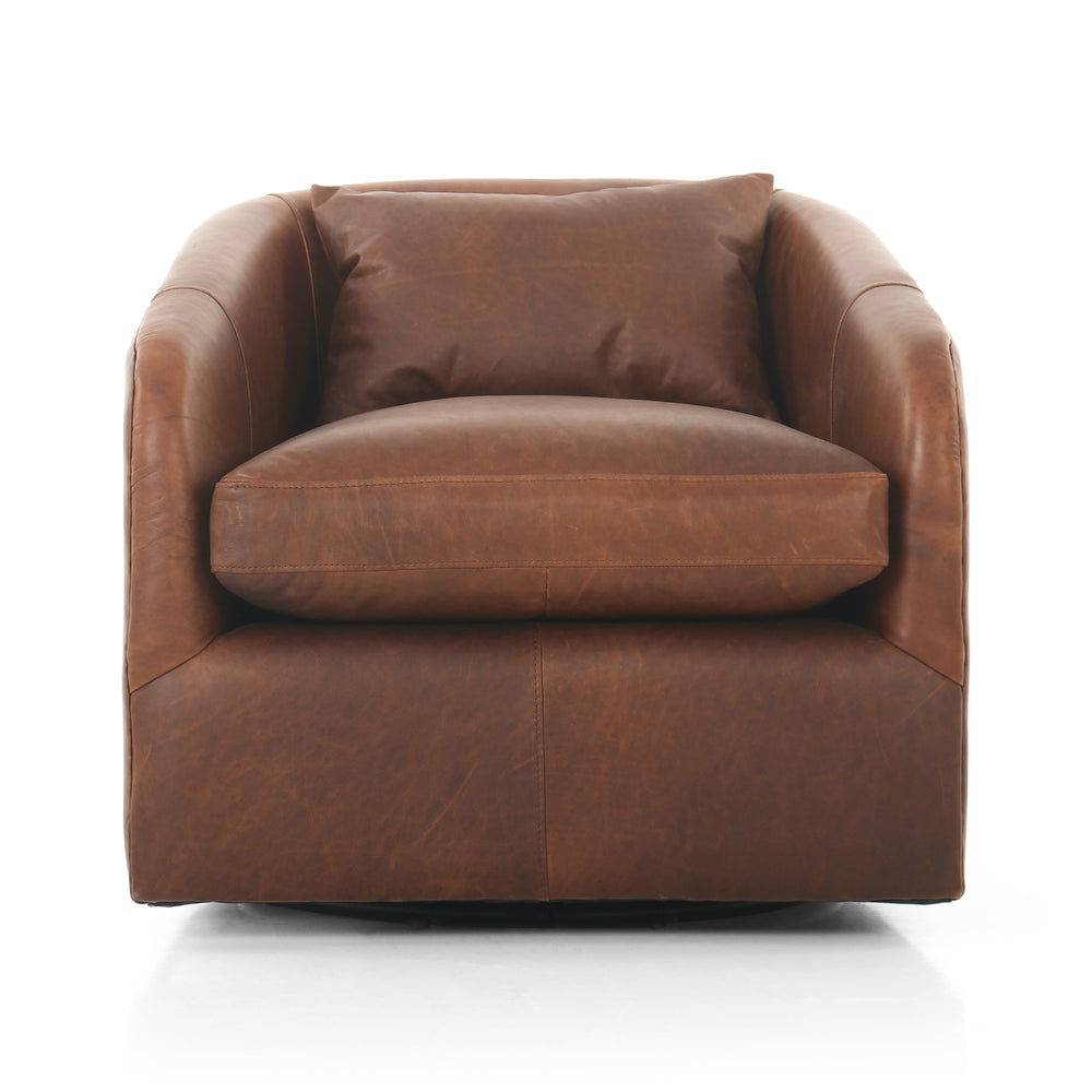 Topanga Swivel Chair In Heirloom Sienna