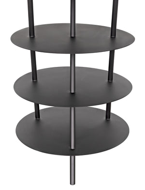 Gautama Industrial Steel Shelf in Matte Black