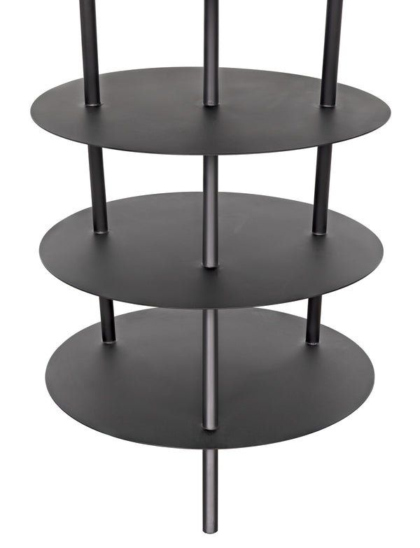 Gautama Industrial Steel Shelf in Matte Black