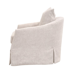 Faye Slipcover Swivel Club Chair