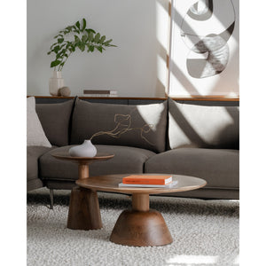 Moe's Nels Dark Brown Acacia Coffee Table