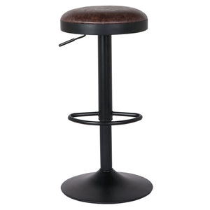 Juno Gaslift Bar Stool In Vintage Coffee Brown