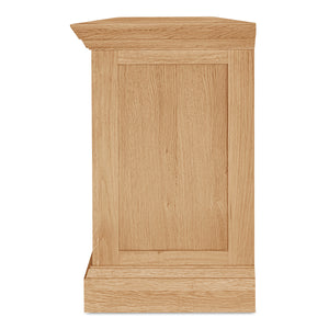 Moe's Raymond Sideboard Natural Oak with Glass Front