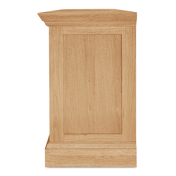 Moe's Raymond Sideboard Natural Oak with Glass Front
