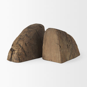 Incana Handmade Reclaimed Wooden Bookends