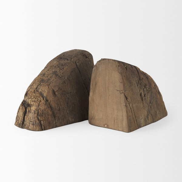 Incana Handmade Reclaimed Wooden Bookends