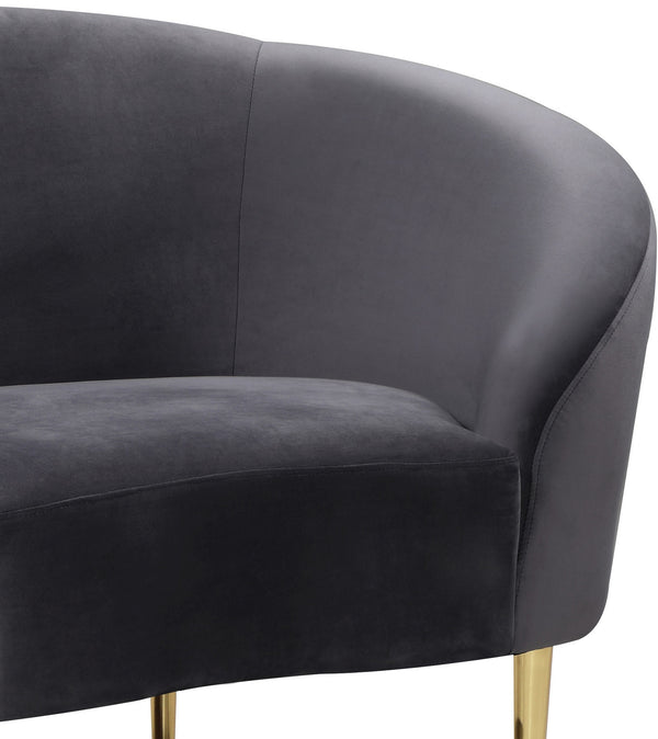 Bradford Chair In Grey Velvet