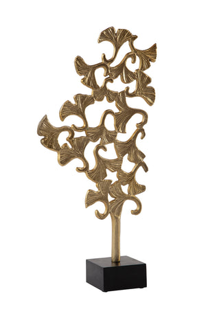 Aluminum Leaf Sculpture Set