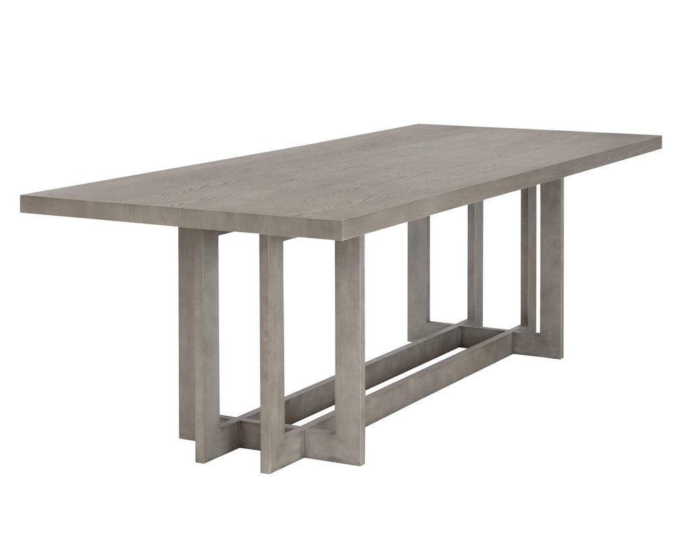 DISERA DINING TABLE - ASH GREY - 96"