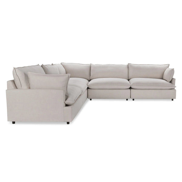 Caplan Modular 5-Piece Sectional in Dawn-Flax