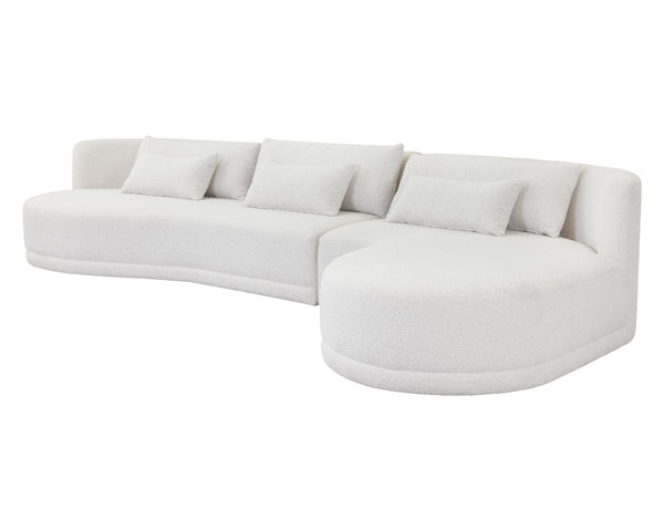 LAKEN SOFA CHAISE - RAF - COPENHAGEN WHITE