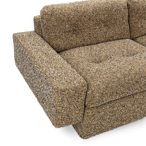 Lucca Upholstered Sofa - Mid-Century Yellow Honey