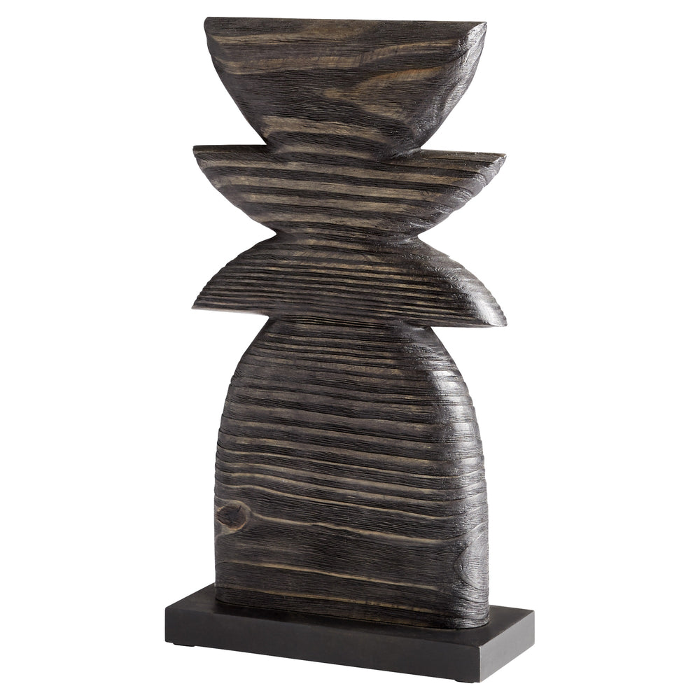 Dark Crescent Sculpture | Black