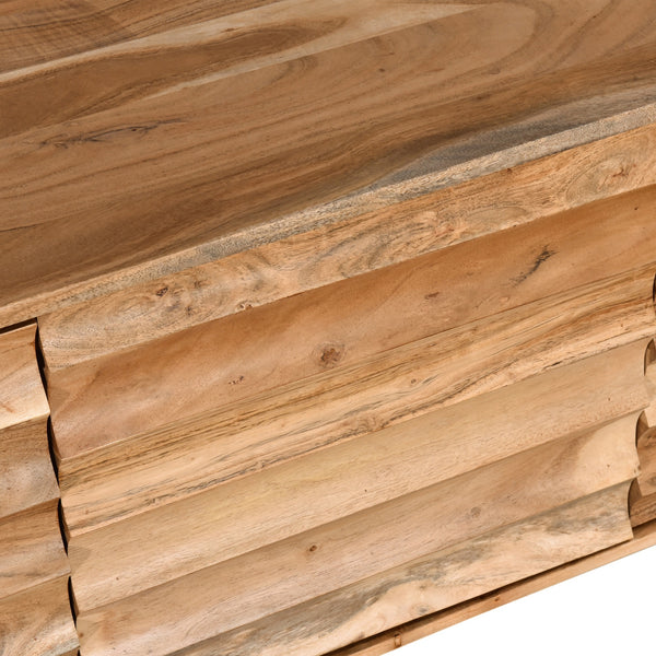 Catania Media Cabinet, Natural Acacia