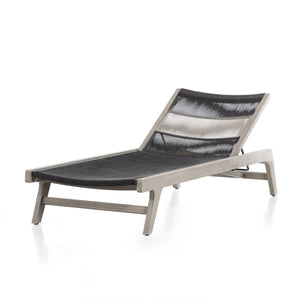 Julian Outdoor Chaise Lounge In Grey