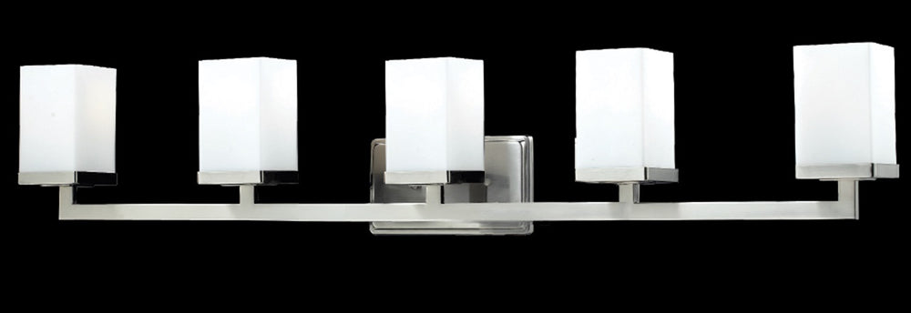 Tidal 5 Light Vanity  in Brushed Nickel Finish