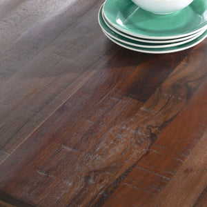 Nemi Solid Wood Rectangle Dining Table - Rustic Brown
