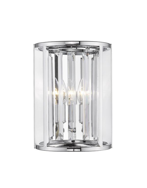 Monarch 2 Light Wall Sconce in Chrome Finish