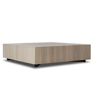 Hudson Large Square Coffee Table - Ashen Walnut