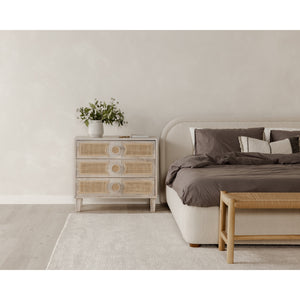 Moe's Hawthorn Large Bench with Woven Fibers
