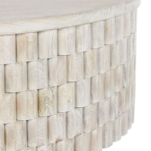 Norwood Solid Wood Round Coffee Table - Coastal White