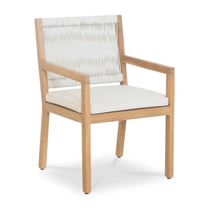 Moe's Luce Outdoor Dining Chair in Natural Teak