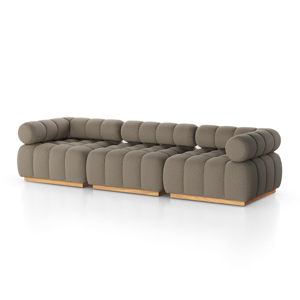 Roma Outdoor 3Pc Sec Sofa In Alessi Fawn