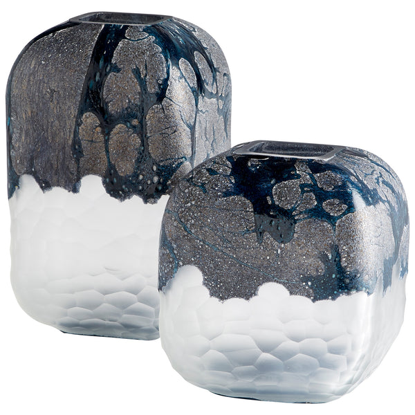 Small Bosco Vase in Blue and White