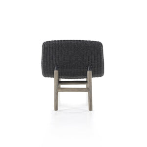 Portia Outdoor Chaise Lounge In Coal