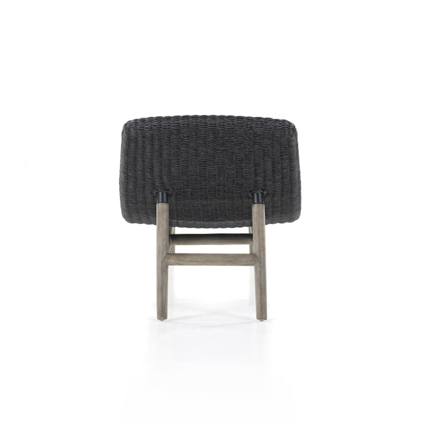 Portia Outdoor Chaise Lounge In Coal