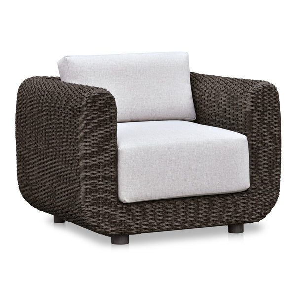 Soma Outdoor Accent Chair in Dark Brown