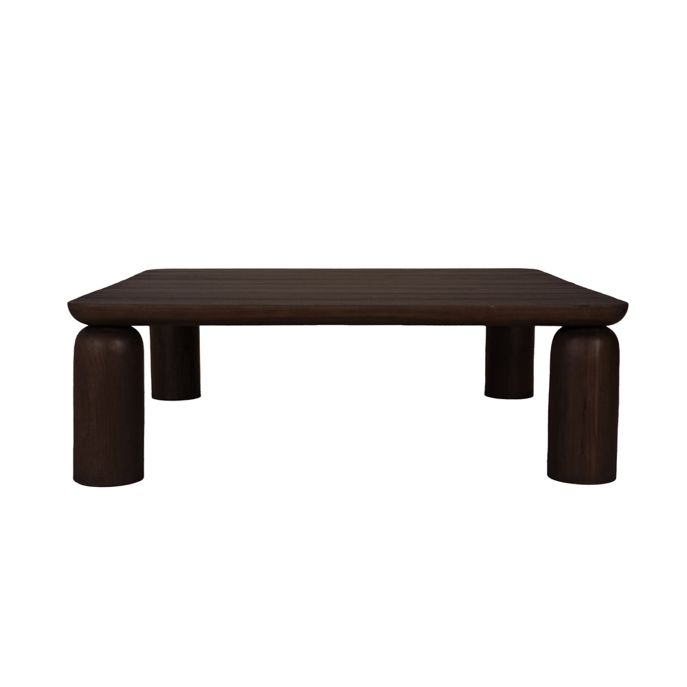Barclay Outdoor Coffee Table in Brown Teak