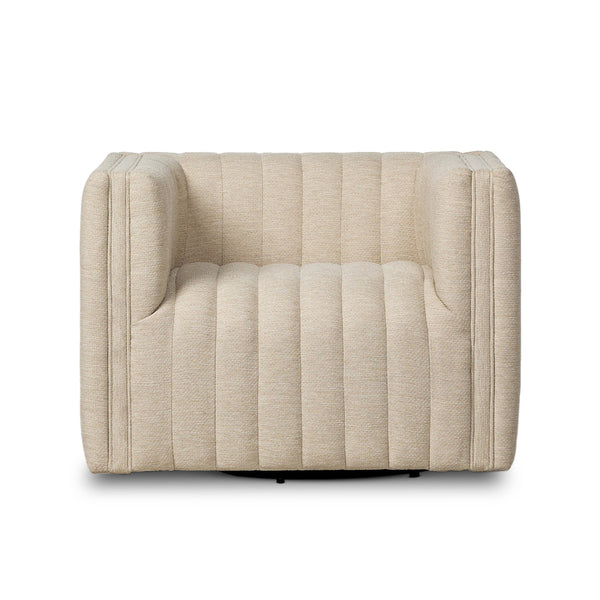 Augustine Outdoor Swivel Chair - Casa Cream