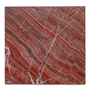 Moe's Blair Accent Table in Rosso Levanto Marble