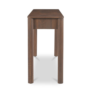 Moe's Wiley Console Table with Scalloped Edge, Brown