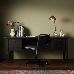 Concord Desk In Charcoal Oak