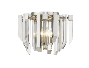 Bova 4 Light Flush Mount in Polished Nickel Finish