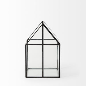 Sikes (Medium) 8L x 8W x 13H Hut Terrarium W/Glass Base