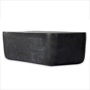 Basil Outdoor Rectangle Coffee Table Large In Grey