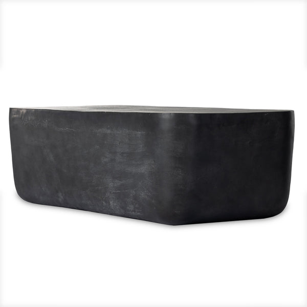 Basil Outdoor Rectangle Coffee Table Large In Grey