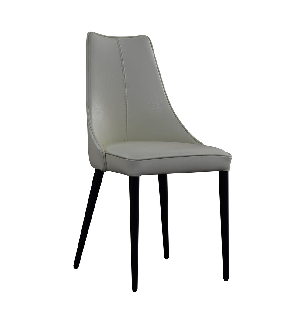Milano Leather Dining Chair in White