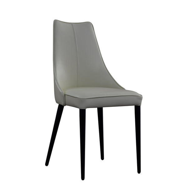 Milano Leather Dining Chair in White