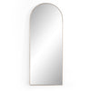 Georgina Floor Mirror In Polished Brass