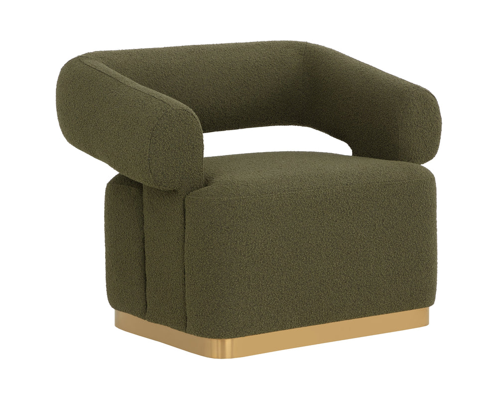 AGGIE SWIVEL LOUNGE CHAIR - COPENHAGEN OLIVE