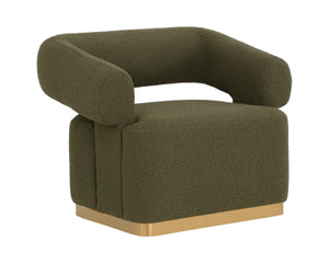 AGGIE SWIVEL LOUNGE CHAIR - COPENHAGEN OLIVE