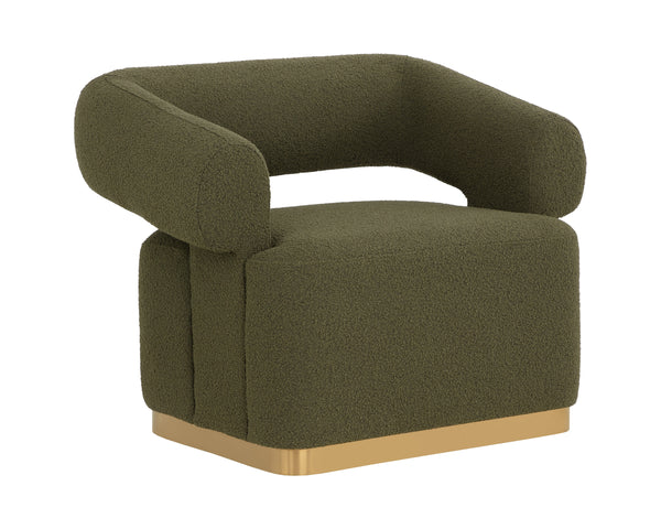 AGGIE SWIVEL LOUNGE CHAIR - COPENHAGEN OLIVE