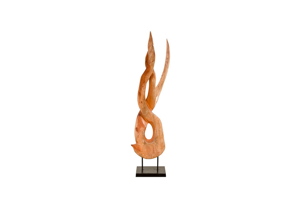 Mahoni Wood Sculpture, Table Top, Size, Shape, Sty
