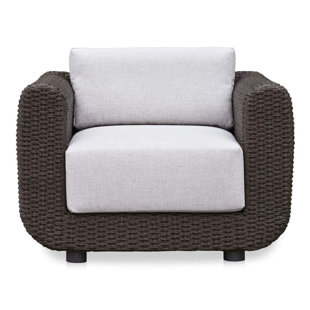 Soma Outdoor Accent Chair in Dark Brown